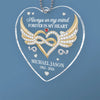 In Our Memories, You Live On - Memorial Personalized Custom Car Ornament - Acrylic Custom Shaped - Sympathy Gift For Family Members