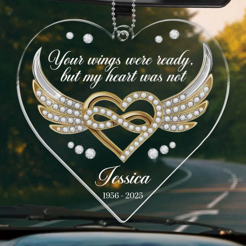 Your Memory Is A Treasure We Hold Dear - Memorial Personalized Custom Car Ornament - Acrylic Custom Shaped - Sympathy Gift For Family Members