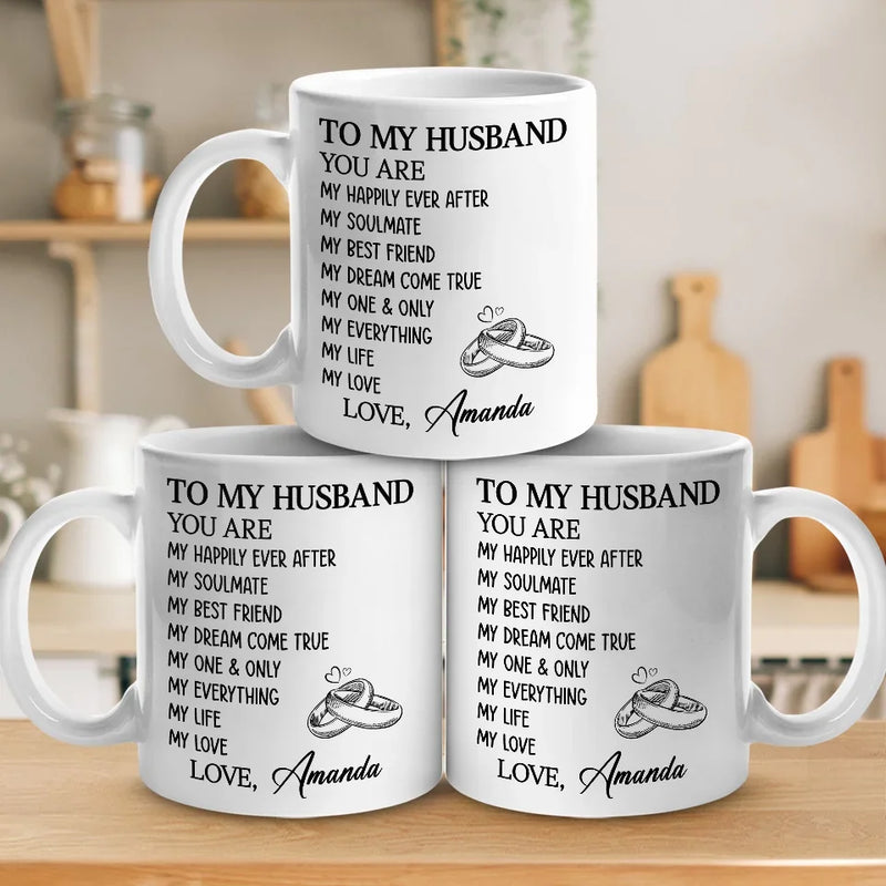 You Are My Dream Come True - Couple Personalized Custom Mug - Gift For Husband Wife, Anniversary