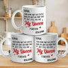 You Are My Queen Forever - Couple Personalized Custom Mug - Gift For Husband Wife, Anniversary