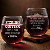 Now Every Day Is Sunday - Coworker Personalized Custom Wine Glass - Appreciation, Retirement Gift For Coworkers, Work Friends, Colleagues