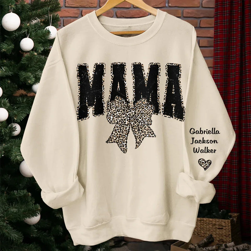 Love In Every Touch - Family Personalized Custom Unisex Sweatshirt, Hoodie With Design On Sleeve - Gift For Mom, Grandma