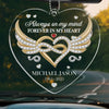 In Our Memories, You Live On - Memorial Personalized Custom Car Ornament - Acrylic Custom Shaped - Sympathy Gift For Family Members