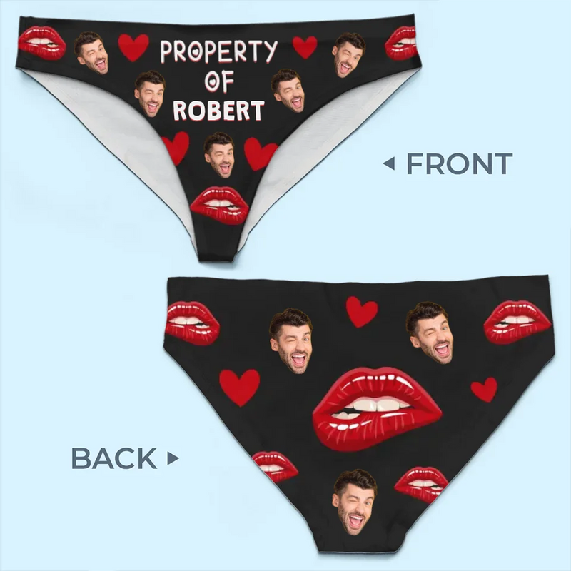 Custom Photo With You, I’m Whole - Couple Personalized Women Briefs - Gift For Husband Wife, Anniversary