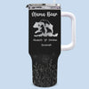 Your Smile Is My Joy - Family Personalized Custom 40 Oz Stainless Steel Tumbler With Handle - Gift For Mom, Grandma