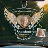 Custom Photo Always In My Thoughts - Memorial Personalized Custom Car Ornament - Acrylic Custom Shaped - Sympathy Gift For Family Members