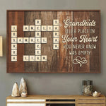 Custom Name Grandkids Gifts for Grandparents - Personalized Poster