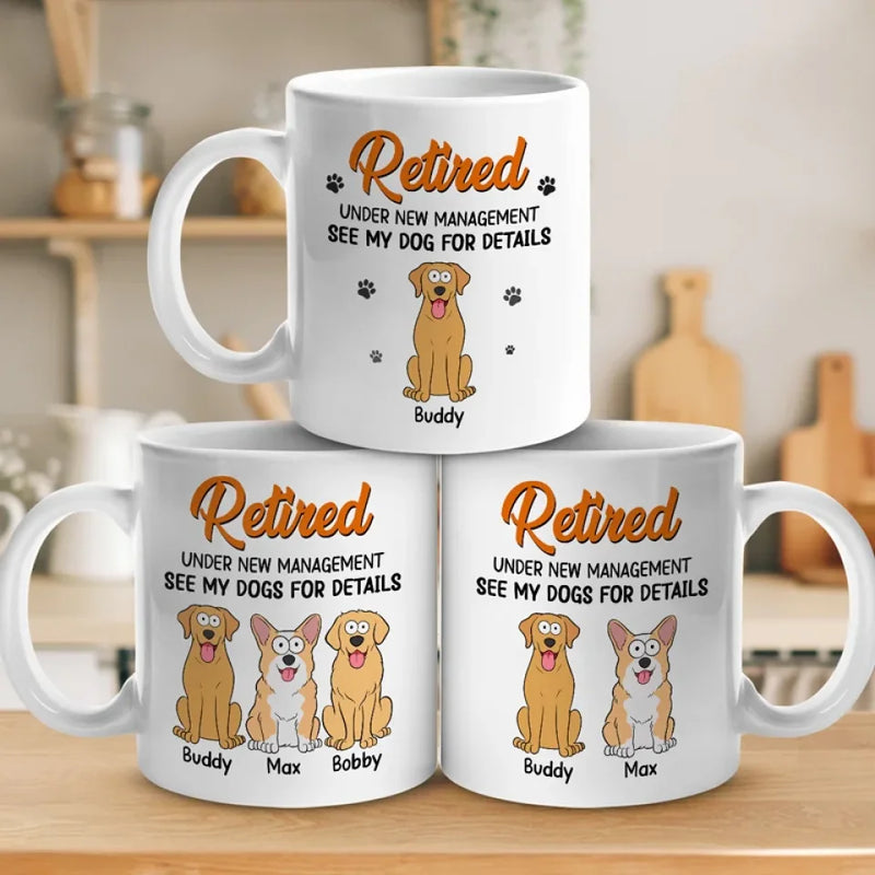 See My Dogs For Details - Dog Personalized Custom Mug - Appreciation, Retirement Gift For Coworkers, Work Friends, Colleagues, Family Members, Pet Owners, Pet Lovers