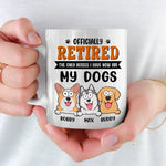 The Only Bosses I Have Now - Dog Personalized Custom Mug - Appreciation, Retirement Gift For Dog Lovers, Coworkers, Family