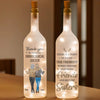 Friends Stop Being Friends And Become Sisters - Bestie Personalized Custom Bottle Lamp - Gift For Best Friends, BFF, Sisters