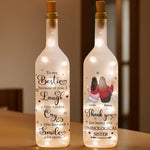 Custom Name Bestie Sister Gifts - Personalized Bottle Lamp