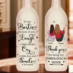 Custom Name Bestie Sister Gifts - Personalized Bottle Lamp