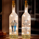 Custom Name Best Friend Ghost Gifts for Women - Personalized Bottle Lamp