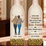 Custom Name Best Friend Ghost Gifts for Women - Personalized Bottle Lamp