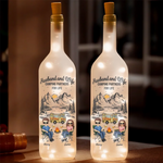 Life Is Better Around The Campfire - Couple Personalized Custom Bottle Lamp - Gift For Husband Wife, Camping Lovers