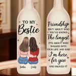 Truly Great Friends Are Hard To Find, Difficult To Leave - Bestie Personalized Custom Bottle Lamp - Gift For Best Friends, BFF, Sisters