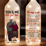 Thank You For Always Being There For Me - Couple Personalized Custom Bottle Lamp - Gift For Husband Wife, Anniversary