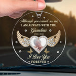 Custom Photo I Love You Forever - Memorial Personalized Custom Car Ornament - Acrylic Custom Shaped - Sympathy Gift For Family Members