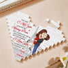 You Complete Me And Make Me A Better Person - Couple Personalized Custom Heart Shaped Building Brick Blocks - Gift For Husband Wife, Anniversary