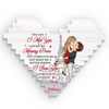 You Complete Me And Make Me A Better Person - Couple Personalized Custom Heart Shaped Building Brick Blocks - Gift For Husband Wife, Anniversary