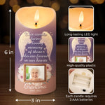 Custom Photo This Candle Glows In Loving Tribute - Memorial Personalized Custom LED Candle - Sympathy Gift For Grandma