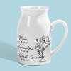 Every Bloom Whispers The Love Of A Grandmother’s Heart - Family Personalized Custom Home Decor Flower Vase - House Warming Gift For Mom, Grandma