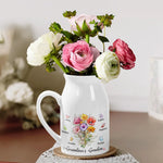 Custom Name Grandma's Garden Gifts for Grandma - Personalized Flower Vase