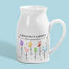 Love Grows Best In Grandma’s Garden - Family Personalized Custom Home Decor Flower Vase - House Warming Gift For Mom, Grandma