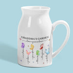 Love Grows Best In Grandma’s Garden - Family Personalized Custom Home Decor Flower Vase - House Warming Gift For Mom, Grandma