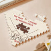 The Year I Found My Missing Piece - Couple Personalized Custom Heart Shaped Building Brick Blocks - Gift For Husband Wife, Anniversary