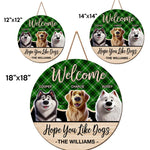 Home Is Where The Dog Is - Dog Personalized Custom Home Decor Wood Sign - House Warming Gift For Pet Owners, Pet Lovers