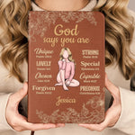 You Are Unique In This World - Family Personalized Custom Leather Journal - Gift For Yourself, Best Friends, Siblings, Family Members