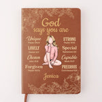 You Are Unique In This World - Family Personalized Custom Leather Journal - Gift For Yourself, Best Friends, Siblings, Family Members