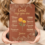 Unique And Full Of Charm, It's You - Family Personalized Custom Leather Journal - Gift For Yourself, Best Friends, Siblings, Family Members