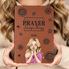 Prayer Changes Things - Family Personalized Custom Leather Journal - Gift For Yourself, Best Friends, Siblings, Family Members