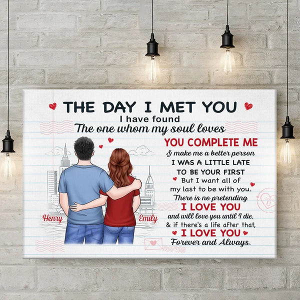Couple Gifts For Her Personalized Couple Horizontal Canvas - Gift Idea For Couple/Valentine Unusual Gifts For Couples