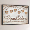 A Grandchild Is A Tree Of Life, Nurtured By Generations - Family Personalized Custom Horizontal Poster - Gift For Mom, Grandma