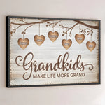 Custom Name Grandkids Family Gifts for Grandparents - Personalized Poster