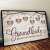 A Grandchild Is A Tree Of Life, Nurtured By Generations - Family Personalized Custom Horizontal Poster - Gift For Mom, Grandma