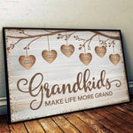 Custom Name Grandkids Family Gifts for Grandparents - Personalized Poster