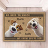 Paws Before People In This Happy Home - Dog Personalized Custom Home Decor Decorative Mat - House Warming Gift For Pet Owners, Pet Lovers