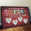 To A Child, A Mom Is The Whole World - Family Personalized Custom Horizontal Poster - Gift For Mom