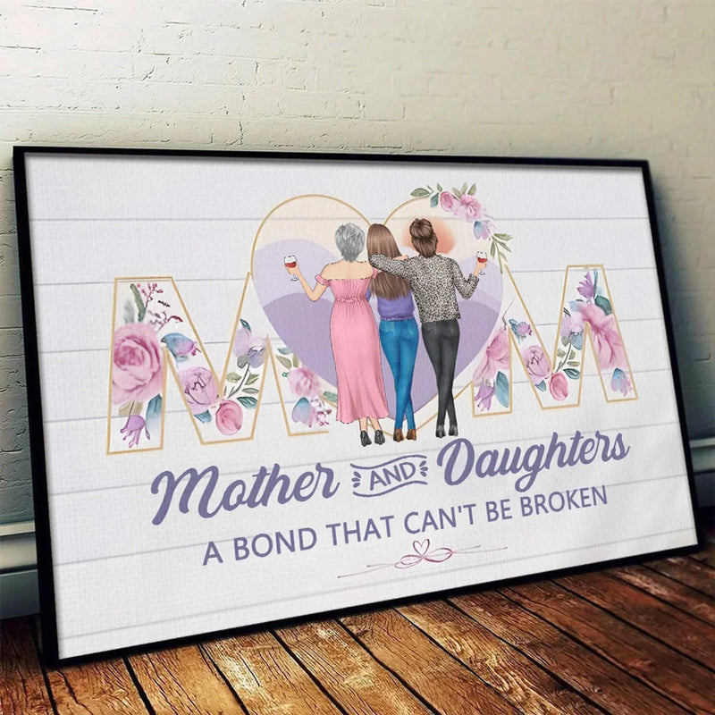 No One Gets Me Like My Mom - Family Personalized Custom Horizontal Poster - Gift For Mom, Daughter