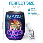 Custom Name Funny Best Friend Gifts for Women - Personalized Wine Tumbler