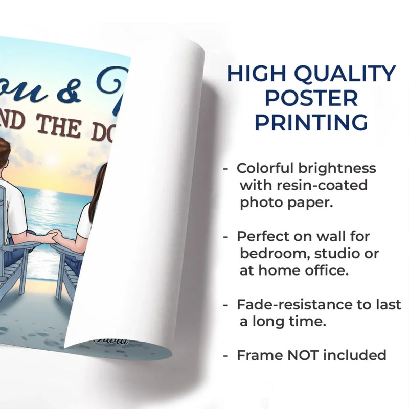 Together, We Are A Family Of Love - Couple Personalized Custom Horizontal Poster - Gift For Husband Wife, Anniversary