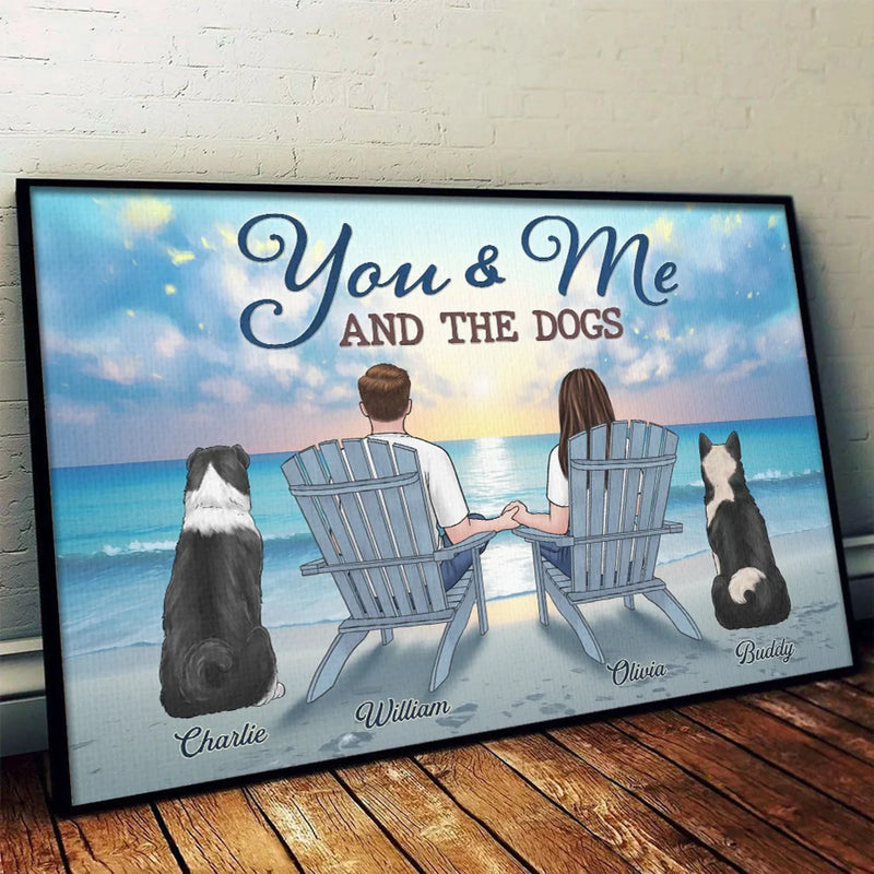 Together, We Are A Family Of Love - Couple Personalized Custom Horizontal Poster - Gift For Husband Wife, Anniversary