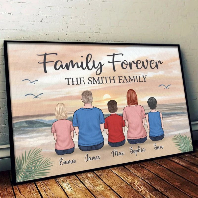 Family Forever, The Greatest Gift Of All - Family Personalized Custom Horizontal Poster - Gift For Family Members