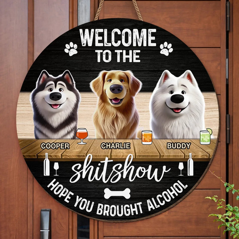 Go Away Unless You Have Dog Treats - Dog Personalized Custom Home Decor Wood Sign - House Warming Gift For Pet Owners, Pet Lovers