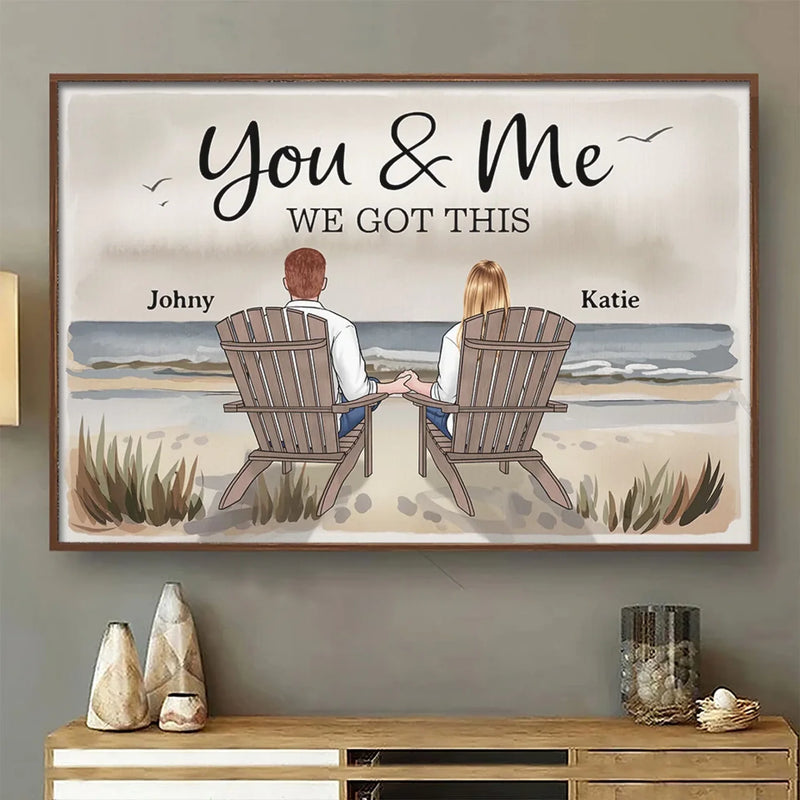 You're My Forever - Couple Personalized Custom Horizontal Poster - Gift For Husband Wife, Anniversary