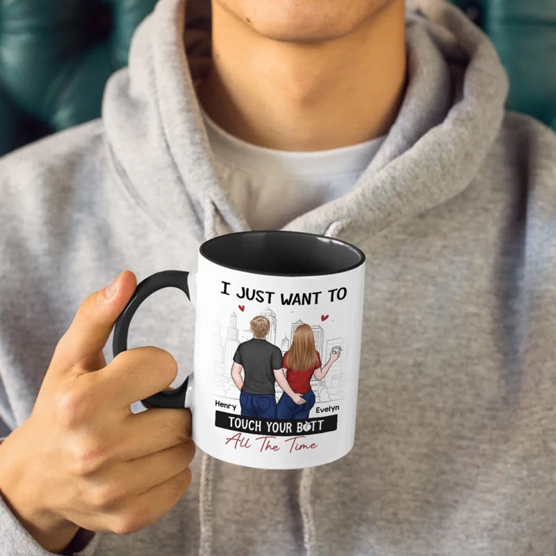 You're My Favorite Reason To Lose My Mind - Couple Personalized Custom Accent Mug - Gift For Husband Wife, Anniversary